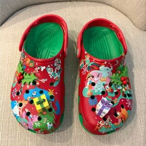 Crocs Disney Parks Christmas Holiday Mickey & Friends Clogs size women’s 6